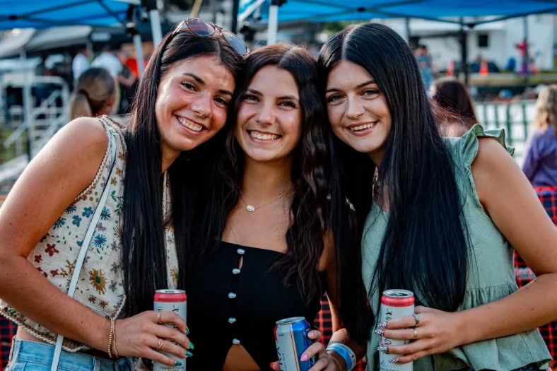 Fans lined up for Livin' Large monster truck rides at Pop's Events