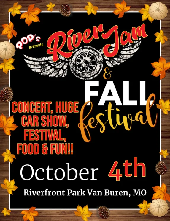 River Jam and Fall Festival 2025 at Van Buren Riverfront Park with live country music